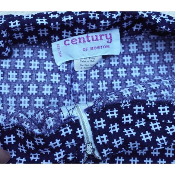 Vintage Century High Waist Navy Blue Hashtag Mini Skirt Skort - Picture 5 of 6